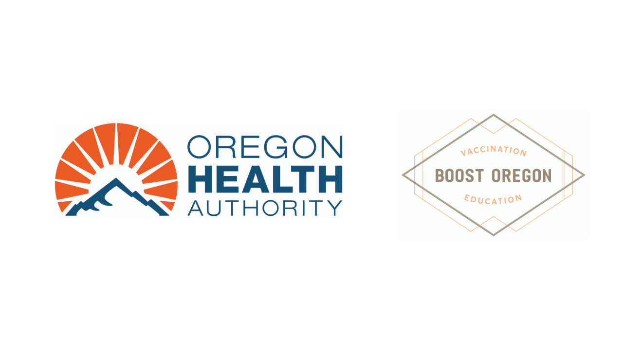 logos for Oregon Health Authority and Boost Oregon