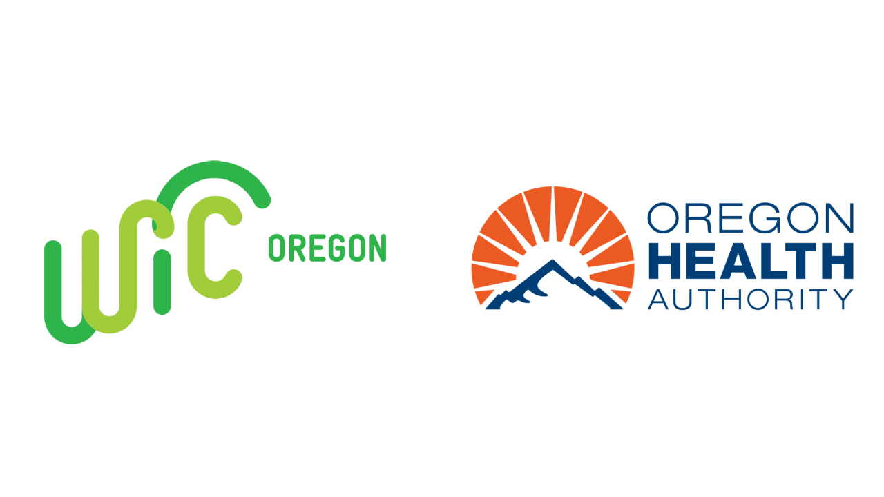 Logos for WIC Oregon and the Oregon Health Authority